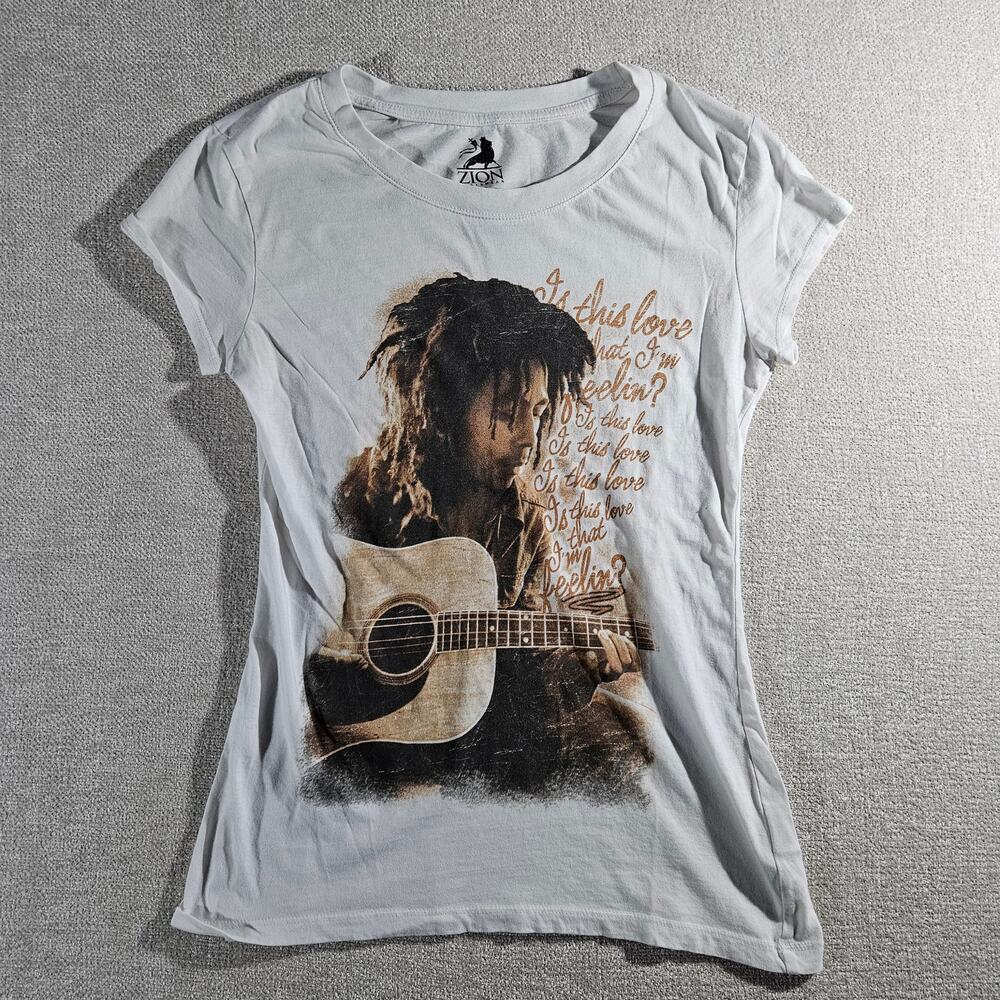 Bob Marley Is This Love T Shirt Youth Womens Medium Zion Roots Wear Reggae